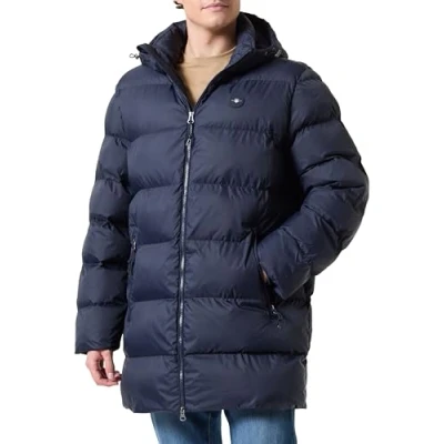 Afbeelding van GANT Active Clod Mid Long Jacket, evening blue, XL