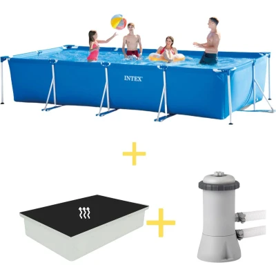 Afbeelding van Intex Zwembad Frame Pool 450 x 220 84 cm Inclusief Filterpomp &amp; Solarzeil