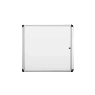 Afbeelding van Bi Office Enclore Extra Magnetische Vitrinekast, Geanodiseerd Aluminium Omlijsting, Verticaal 6xA4