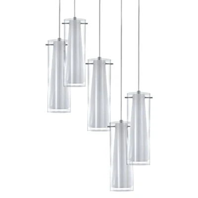 Afbeelding van EGLO Pinto   Hanglamp   5 Lichts   Chroom   Helder, Wit