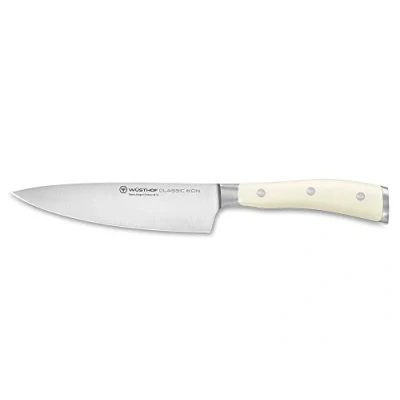 Afbeelding van Wüsthof 1040430116 Classic Ikon Crème Koksmes, 16 cm Lemmetlengte, Gesmeed, Roestvrij Staal, Zeer Scherp,