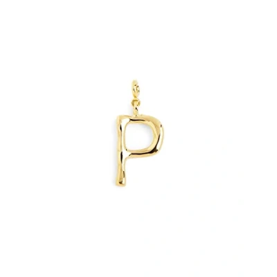 Afbeelding van Singularu Letter XL Hanger, Dames, Maat: One Size, Letra p oro