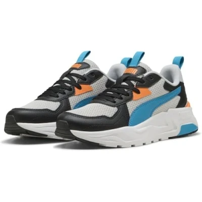 Afbeelding van Puma Trinity Lite Jr sneakers lichtgrijs/blauw/zwart