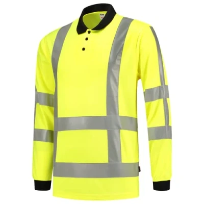 Afbeelding van Tricorp 203005 Poloshirt RWS Birdseye Lange Mouw Fluo Geel