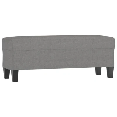 Afbeelding van Bankje 100x35x41 cm stof donkergrijs