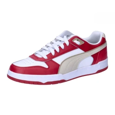 Afbeelding van Puma RBD GAME Unisex Sneakers laag, Maat: 40, White/club red/alpine snow Leer en imitatieleer