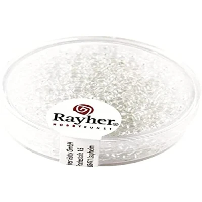 Afbeelding van Rayher 1406037 Rocailles, 2 mm ø, transparant, kristal
