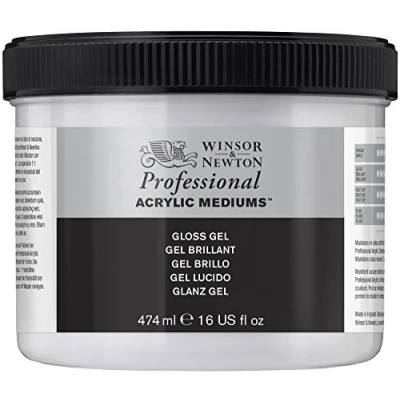 Afbeelding van Winsor &amp; Newton 3050914 Professionele acrylverf Gloss Gel, hoge dekking, kunstenaarskwaliteit, lichtecht 474ml Pot