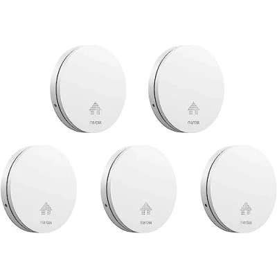 Afbeelding van Meross Rookmelder/brandmelder met 10 jaar batterij, geschikt voor de slaapkamer, brandmelder mute functie EN zelftestfunctie, klein plat ontwerp, getest volgens VD&#039;s DIN 14604