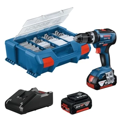 Afbeelding van Bosch GSB 18V 55 Accu schroefklopboormachine set in L Case 06019H530A