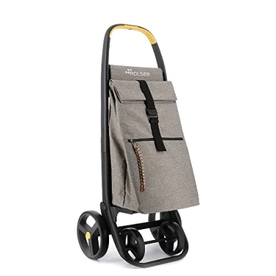 Afbeelding van Rolser Boodschappentrolley Clec Thermo Eco 8 Plus Lemon 4 Big Wheels Granito