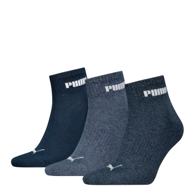 Afbeelding van Puma Quartersokken Cushioned New Generation 3 pack Blue Combo 39/42