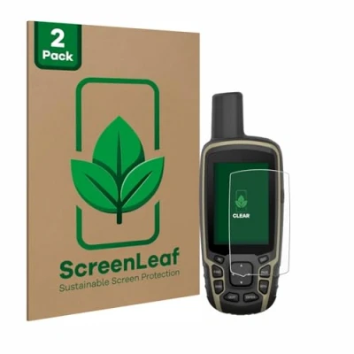 Afbeelding van ScreenLeaf Screenprotector voor Garmin GPSMAP 65s Duurzame schermbescherming Folie Beschermfolie transparant (2 Stuks)