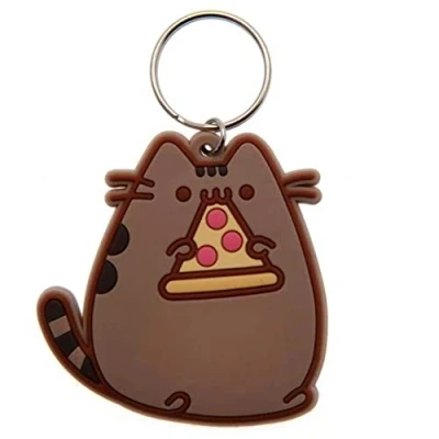 Afbeelding van Pusheen Pizza Nomming Rubber Keychain