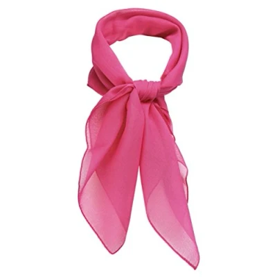 Afbeelding van TigerTie Fijne chiffon sjaal voor dames, effen kleur, afmetingen 58 cm x cm, roze., Nickituchgröße: ca. Länge Breite