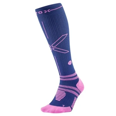 Afbeelding van STOX Energy Socks, Hardloopsokken voor dames, compressieklasse 23 32 mmHg, dun voetbed, compressiekousen, hardloopcompressiesokken, steunkousen, trombosekousen, compressie kniekousen, hardlopen