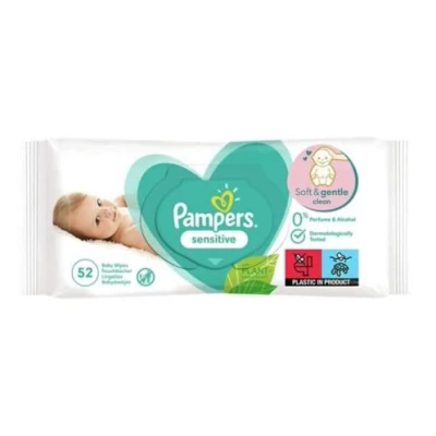 Afbeelding van Pampers Babydoekjes Sensitive Voordeelverpakking 5x 52 stuks