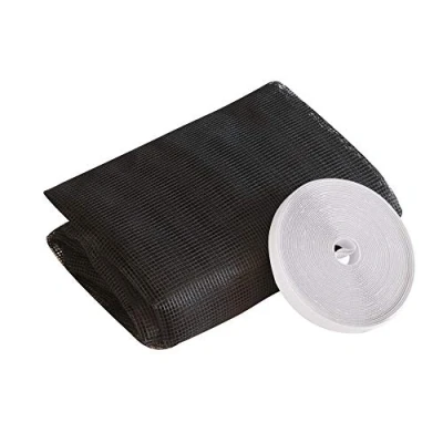 Afbeelding van Windhager Insectenbescherming Plus Vliegengaas voor ramen, insectenwerend gaas, individueel op maat te snijden, incl. montage klittenband, 130 x 220 cm, antraciet, 03259
