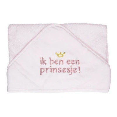 Afbeelding van Petit Villain Ik Ben Een Prinsesje! Roze Badcape