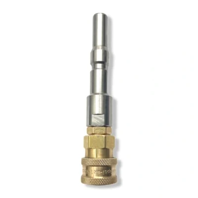 Afbeelding van M&amp;M Smartek Snelkoppelingsaansluiting, bajonetadapter, 1/4 inch voor hogedrukreinigers, compatibel met Nilfisk messing, schuimlans, schuimzuigmond, hogedrukreiniger, autowas (voor Neptune KEW #8)