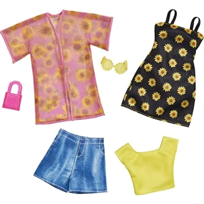 Afbeelding van Barbie Modieus speelgoed, tie dye, zonnebloem, meerkleurig (mattel HBV71)