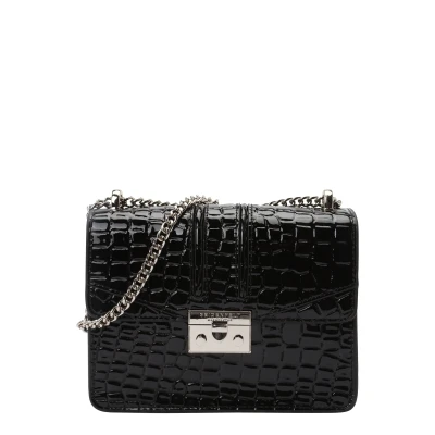 Afbeelding van Seidenfelt Roros UMHÄNGE 21CM Schoudertas, Dames, Maat: One Size, Croco print black