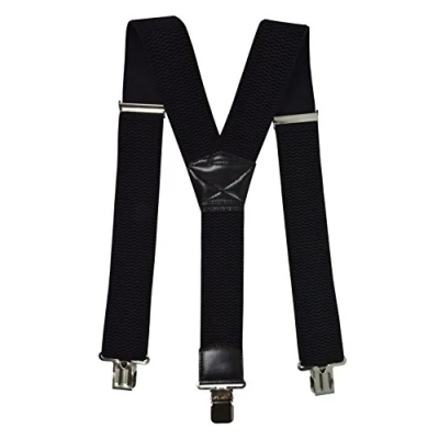 Afbeelding van Olata Heren Heavy Duty Bretels met Extra Brede Banden 5 cm. Zwart