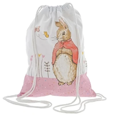 Afbeelding van Enesco Beatrix Potter Flopsy tas met trekkoord