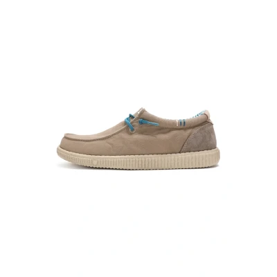Afbeelding van Walk in Pitas Ledro Sportieve veterschoenen, Heren, Maat: 42, Taupe Leer en textiel