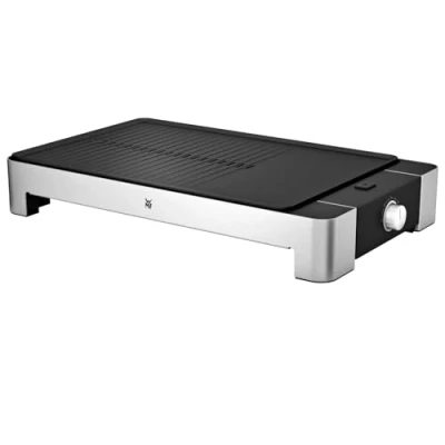 Afbeelding van WMF LONO Tafelbarbecue, Plat En Geribbeld, 2300 W, Elektrische Grill met Variabele Temperatuurinstelling