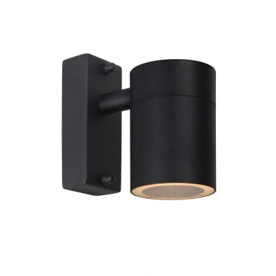 Afbeelding van Lucide ARNE LED Wandspot Buiten Ø 6,3 cm GU10 1x5W 2700K IP44 Zwart