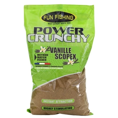 Afbeelding van Fun Fishing Power Crunchy Lokvoer Vanille Scopex (2kg)