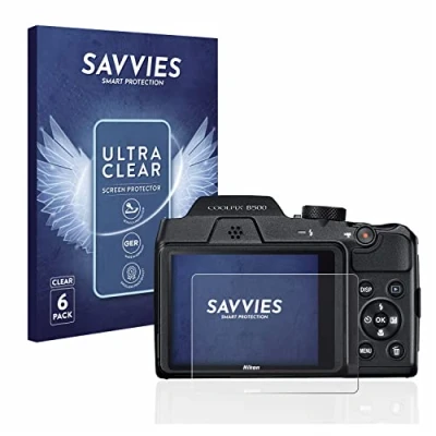 Afbeelding van Savvies Screenprotector voor Nikon Coolpix B500 Folie Beschermfolie transparant (6 Stuks)