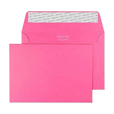Afbeelding van Blake Creative Colour C6 114 x 162 mm 120 gsm Peel en Seal Portemonnee Enveloppen (15102) Flamingo Roze Pack van 25