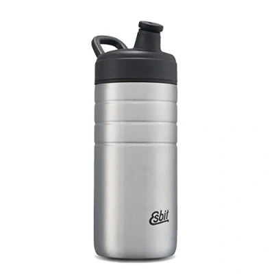 Afbeelding van Esbit Sports Majoris Drinkfles, roestvrij staal, BPA vrij, zilver, 0,6 l en 0,8 l, school, water, fietsen, sport