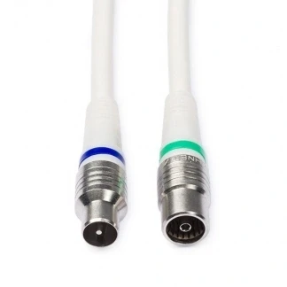 Afbeelding van Coax kabel Technetix 5 meter (Digitaal, Wit)