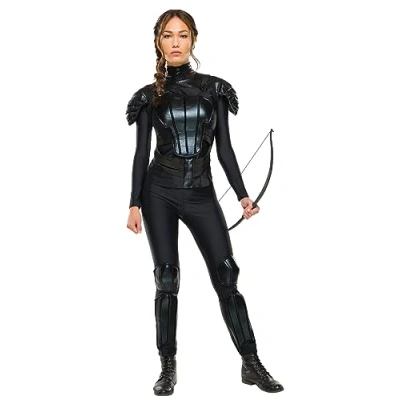 Afbeelding van Rubie&#039;s 244789 The Hunger Games Deluxe Katniss Rebel, Spotttögel, Deel 1 Kostuum in volwassenenmaat, zoals afgebeeld, M