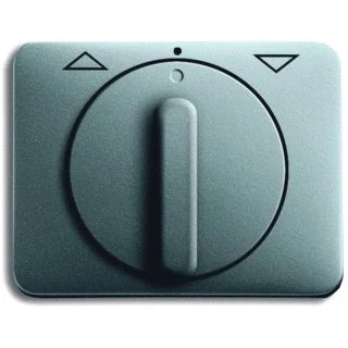 Afbeelding van Abb busch jaeger alpha draaigreep kunststof symbool pijlen jaloezie ip20 titanium 2cka001710a3328
