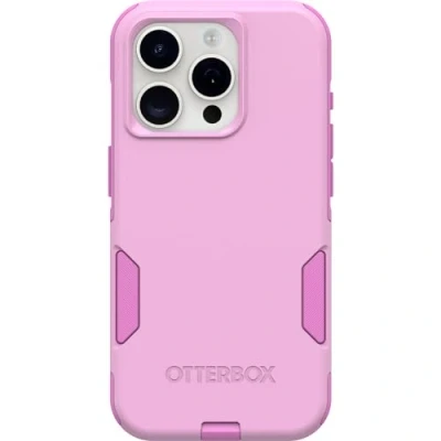 Afbeelding van OtterBox iPhone 15 Pro (alleen) Commuter Series Case RUN WILDFLOWER (Roze), slank en stevig, zakvriendelijk, met poortbescherming