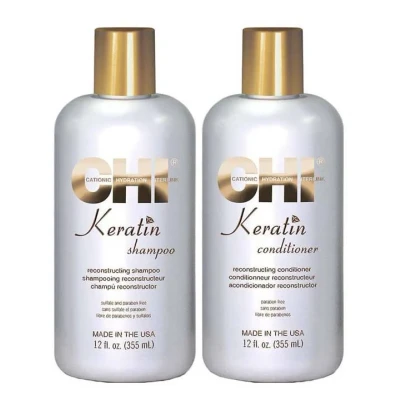 Afbeelding van CHI Keratin Rebuild Duo 355ml Set Shampoo &amp; Conditioner