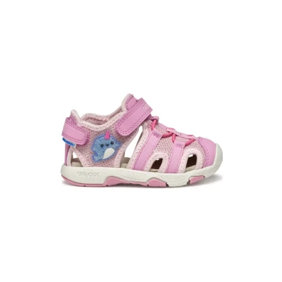 Afbeelding van Geox Outdoorsandalen voor kinderen, Maat: 21, Dark pink Textiel/ synthetisch