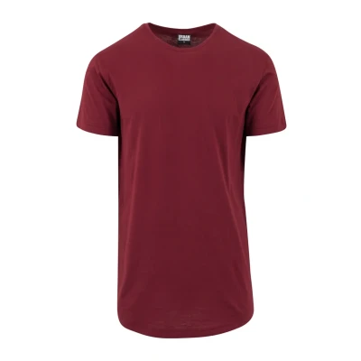 Afbeelding van Urban Classics Shaped LONG DO NOT USE Tshirt basic, Heren, Maat: XS, Burgundy