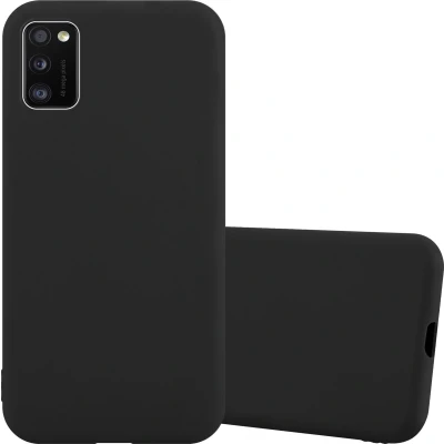 Afbeelding van Cadorabo Hoesje geschikt voor Samsung Galaxy A41 in CANDY ZWART Beschermhoes gemaakt van flexibel TPU silicone Case Cover