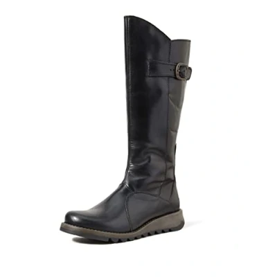 Afbeelding van Fly London Damen MOL Langschaft Stiefel, Zwart, 40 EU