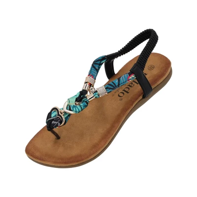 Afbeelding van Palado by Sila Sahin Teensandalen, Dames, Maat: 37, Schwarz Textiel/ synthetisch