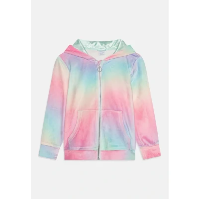 Afbeelding van Lindex Hoodjacket Rainbow Sweater met rits voor kinderen, Maat: 92, Light pink