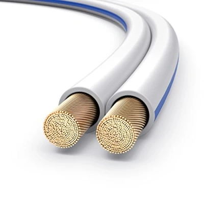 Afbeelding van PureLink Luidsprekerkabel 2 x 1,5mm² (99,9% OFC, massieve koperen strengen 0,10 mm) Hifi boxkabel, 25m, wit