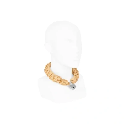 Afbeelding van EIS, halsband, &#039;halsband met touwdesign&#039;, D ring, beige