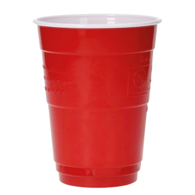 Afbeelding van Red Cups Party 16oz 475cc groot rood