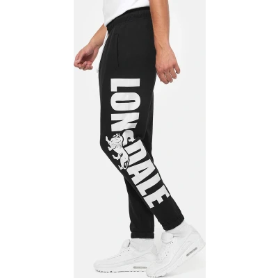 Afbeelding van Lonsdale Normale Passform Portessie Trainingsbroek, Heren, Maat: XXL, Black white